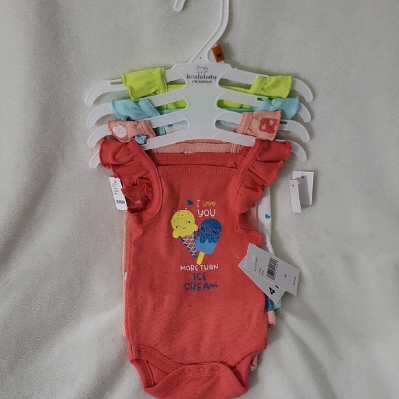 Koala Baby Pink Baby Bodysuit Set - Picture 1 of 5